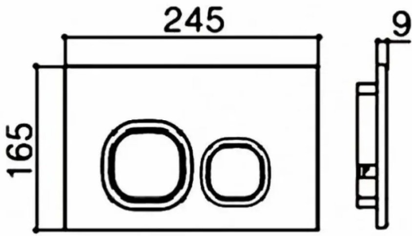 WeltWasser рамная инсталляция AMBERG 404 CR Хром кнопка.