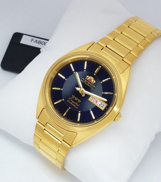 Часы мужские Orient FAB00004D9 золотистые купить,NaN