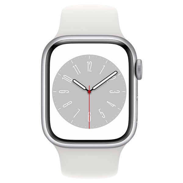 Смарт-часы Apple Watch Series 8 41mm MP6K3 Sport Band Silver-White купить,0