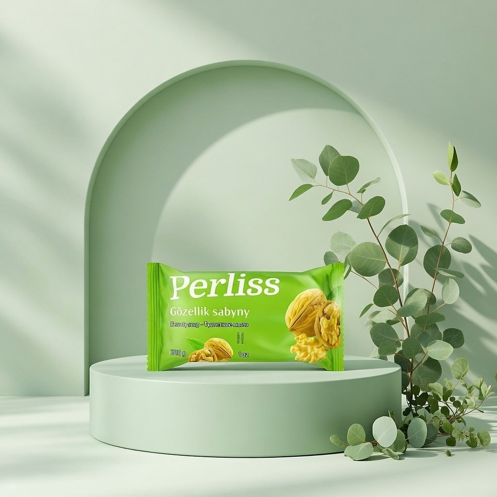 Кусковое мыло туалетное Perliss Орех 200 г купить,NaN