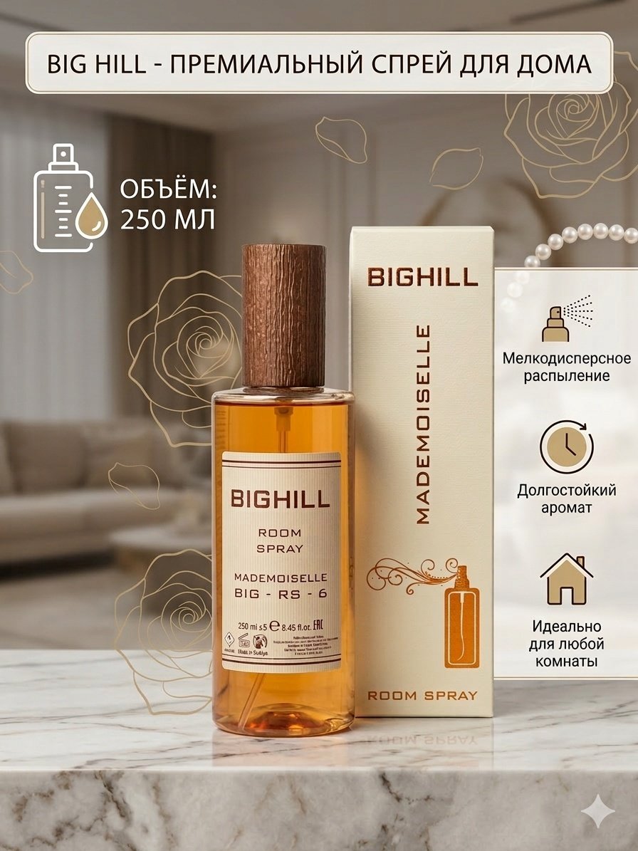 Диффузор BIG-RS-6 Mademoiselle 250 мл купить,NaN