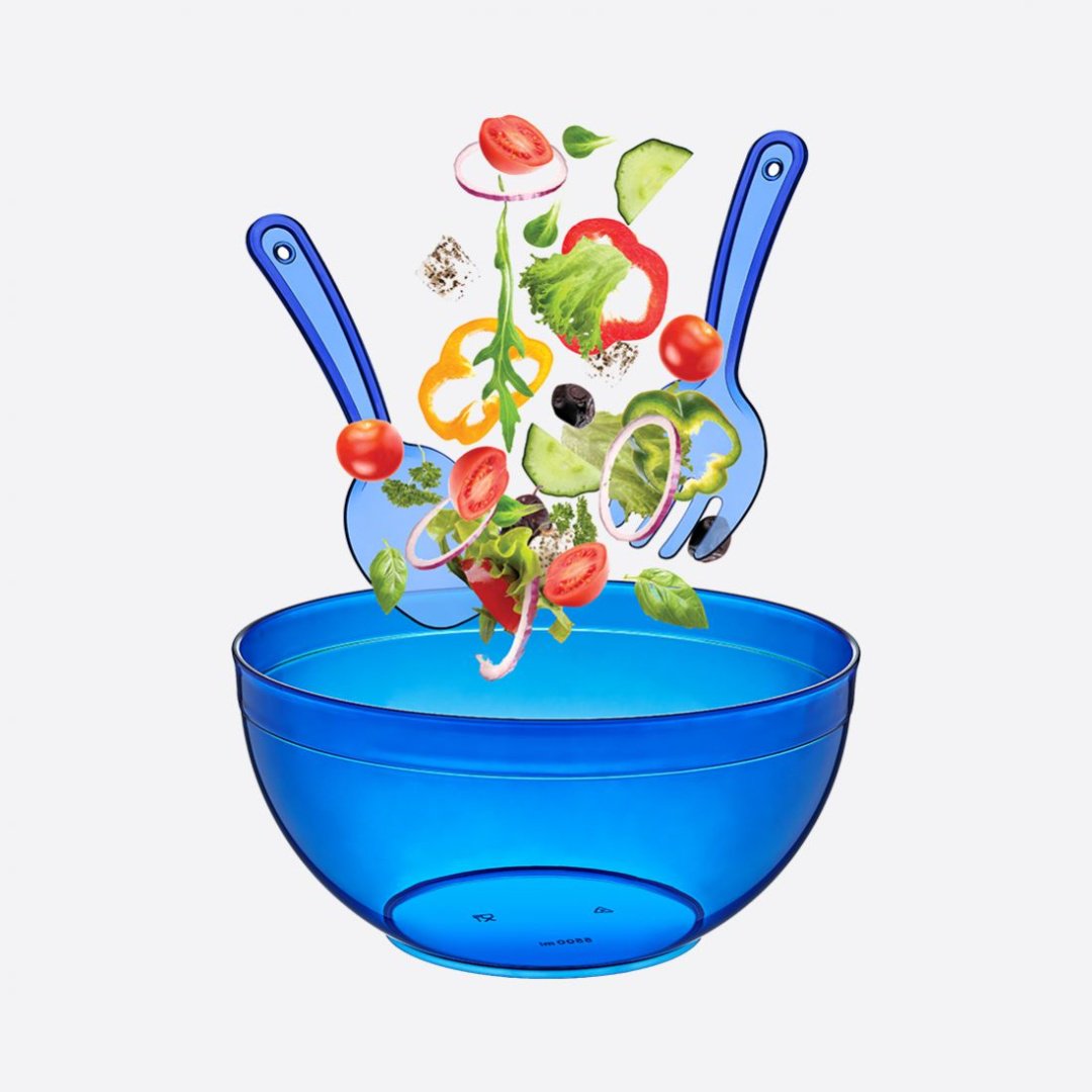 Салатник Dunya Plastik 27.8х27.8 см, пластик, 1 шт купить,NaN