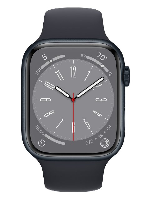 Смарт-часы Apple Watch Series 8 45mm MNP13GK/A Midnight Aluminium Case with Midnight Sport Band