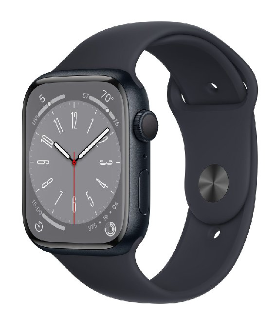 Смарт-часы Apple Watch Series 8 45mm MNP13GK/A Midnight Aluminium Case with Midnight Sport Band