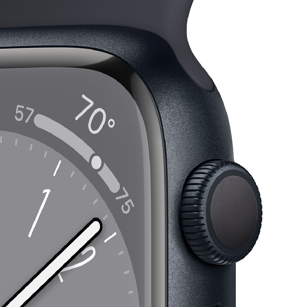 Смарт-часы Apple Watch Series 8 45mm MNP13GK/A Midnight Aluminium Case with Midnight Sport Band