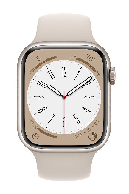 Смарт-часы Apple Watch Series 8 45mm MNP23 Sport Band Starlight купить,249990