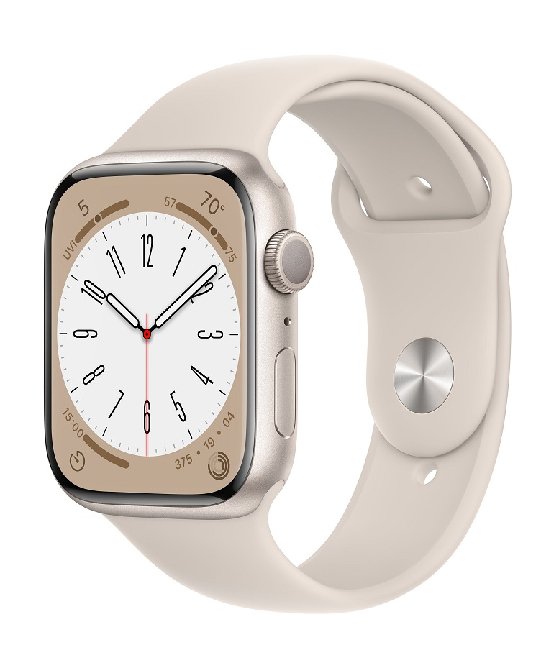 Смарт-часы Apple Watch Series 8 45mm MNP23 Sport Band Starlight