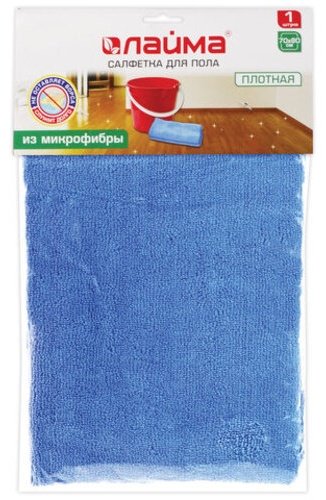 LAIMA тряпка 601250 1 шт, микрофибра купить,NaN