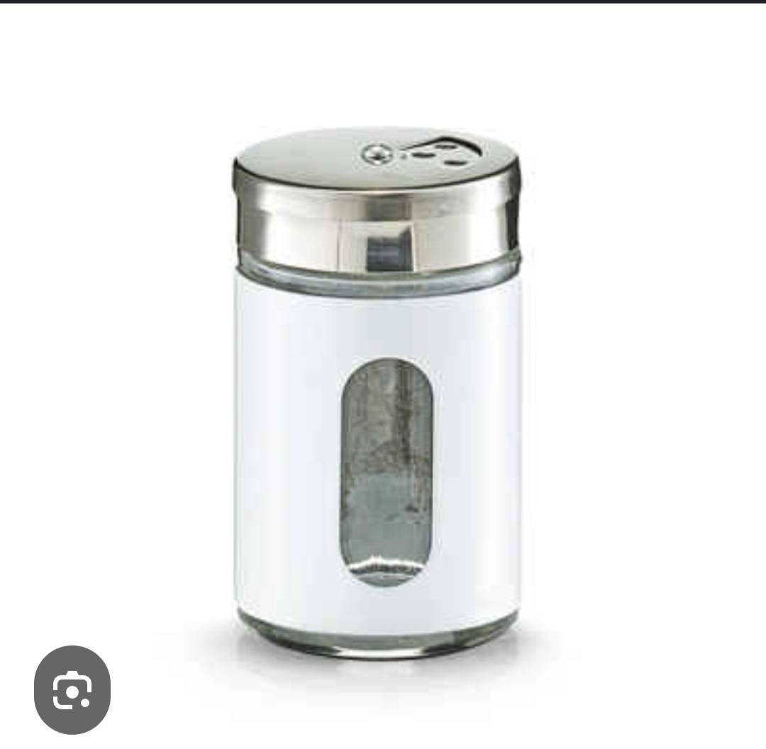 Емкость для специй Glass spice jar set, нержавеющая сталь, пластик, стекло