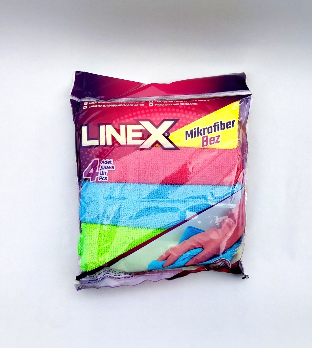 Linex тряпка 841822 4 шт, микрофибра купить,NaN