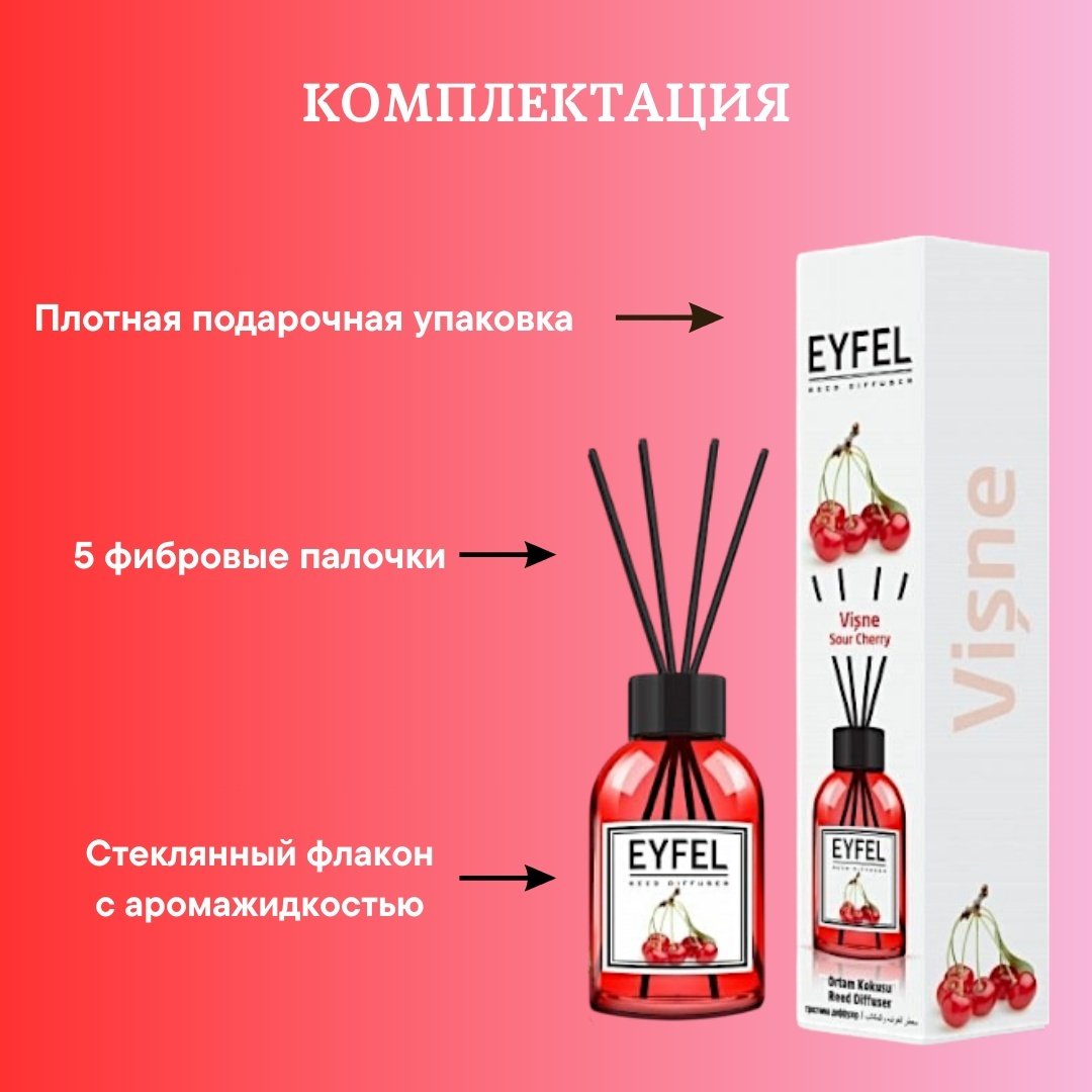 Диффузор Eyfel Вишня 55 мл купить,NaN