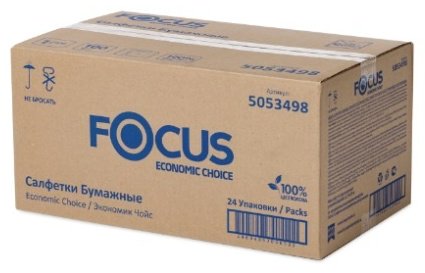 Бумажные салфетки Focus Economic choice 100 шт купить,NaN