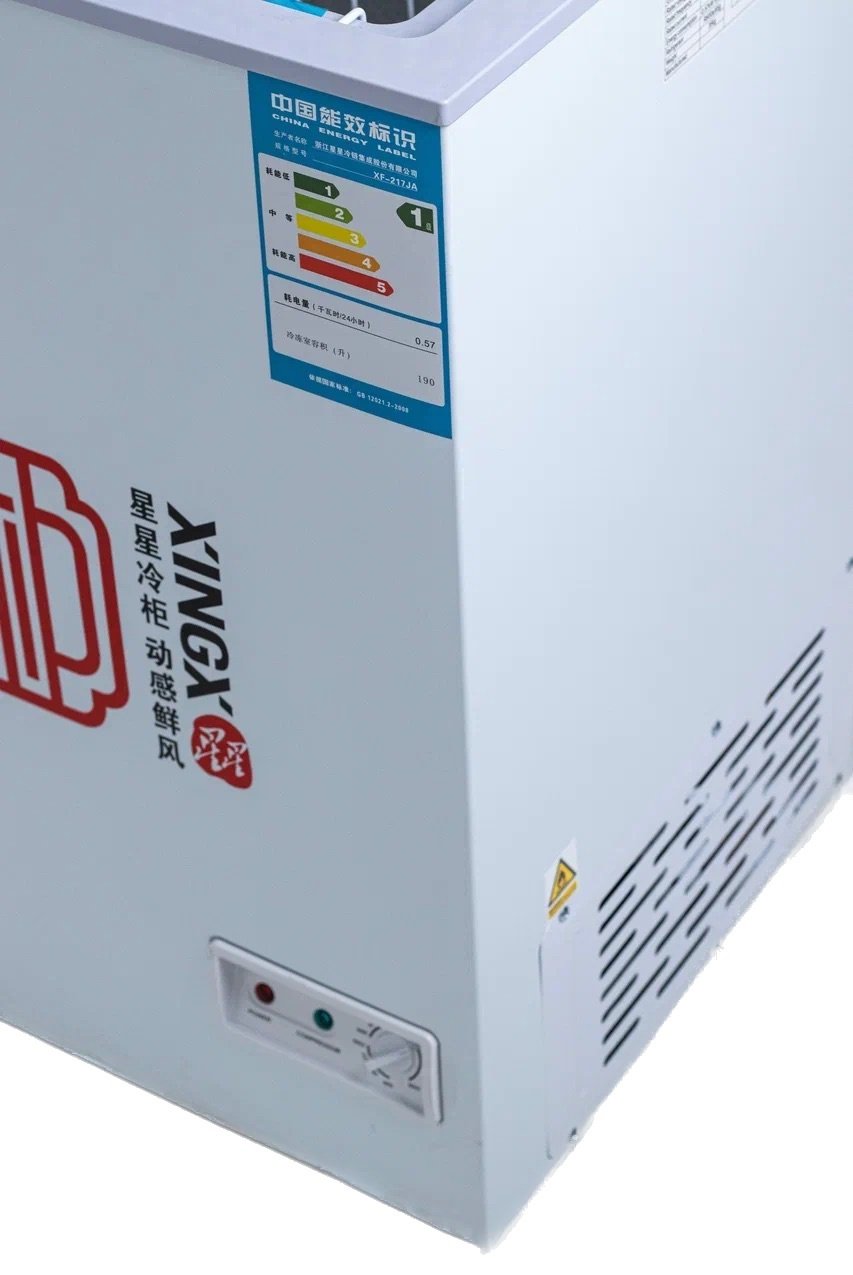 Морозильник Xing BC/BD 217 200 л белый-красный