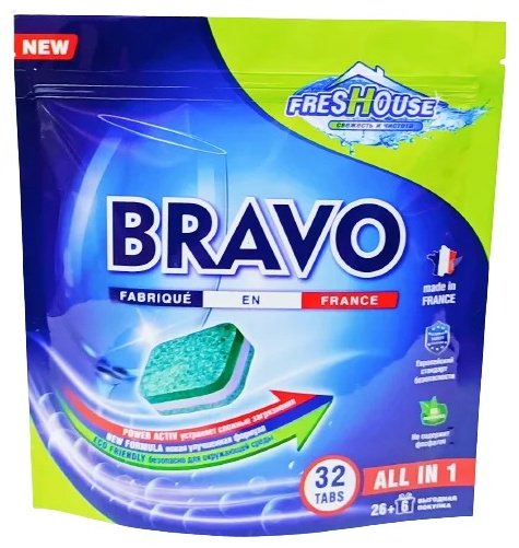 Freshouse таблетки BRAVO 32 шт купить,NaN