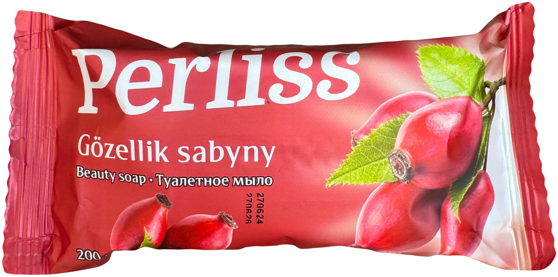 Кусковое мыло туалетное Perliss Шиповник TDS-28546-2014 200 г