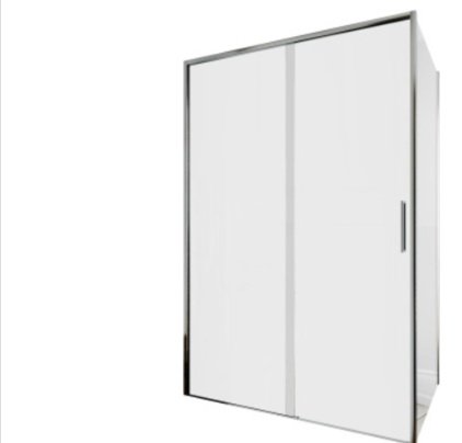 Душевое ограждение KABINKA.KZ двухстенное AE65-130x80-CT, 1300х1900 мм
