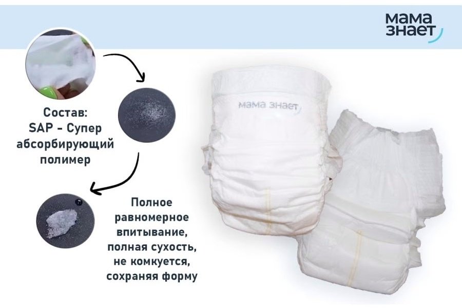 Подгузники-трусики Мама Знает Ультратонкие XL, 44 шт купить,NaN
