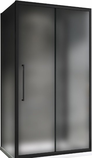 Душевое ограждение Abber трехстенное AG30100BMH-S80BM-S80BM, 800х1950 мм купить,NaN