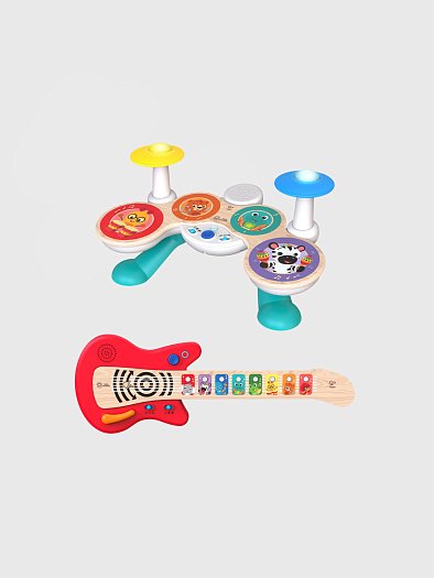 Музыкальный инструмент Hape Набор музыкальных инструментов Hape "Волшебное прикосновение" барабан и гитара