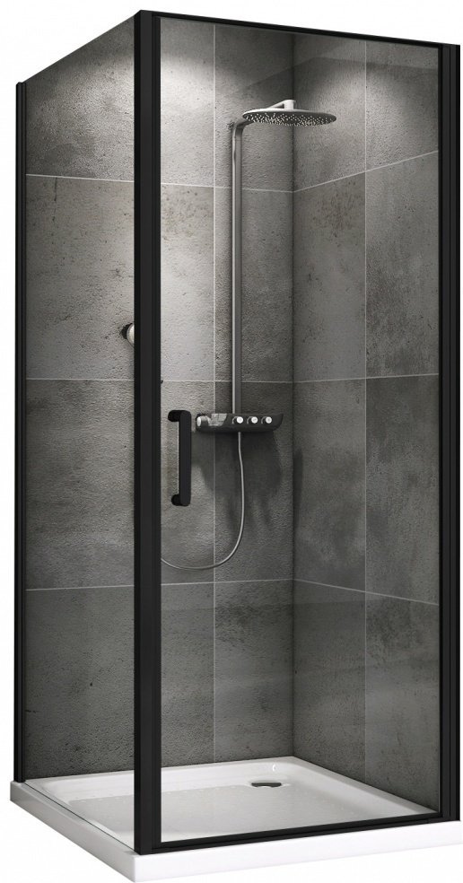 Душевое ограждение Abber двухстенное AG04100B-S80B, 1000х800х1950 мм купить,NaN