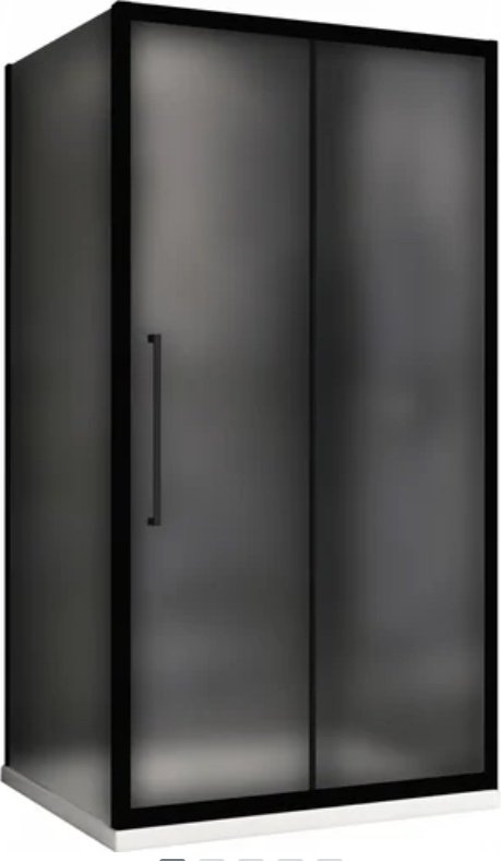 Душевое ограждение Abber двухстенное AG30120BMH-S100BM, 1200х1950 мм