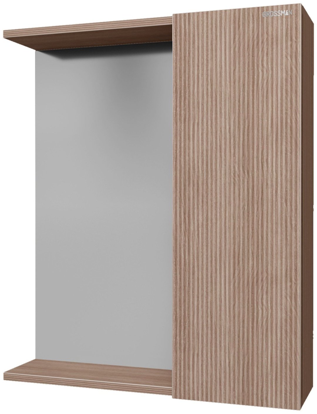 Шкаф навесной Grossman ЮНИТ-60, 70x16.6x70 см, коричневый купить,NaN