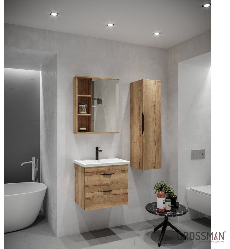 Grossman "ФОРТА-60 см", 60x16x70 см, коричневый