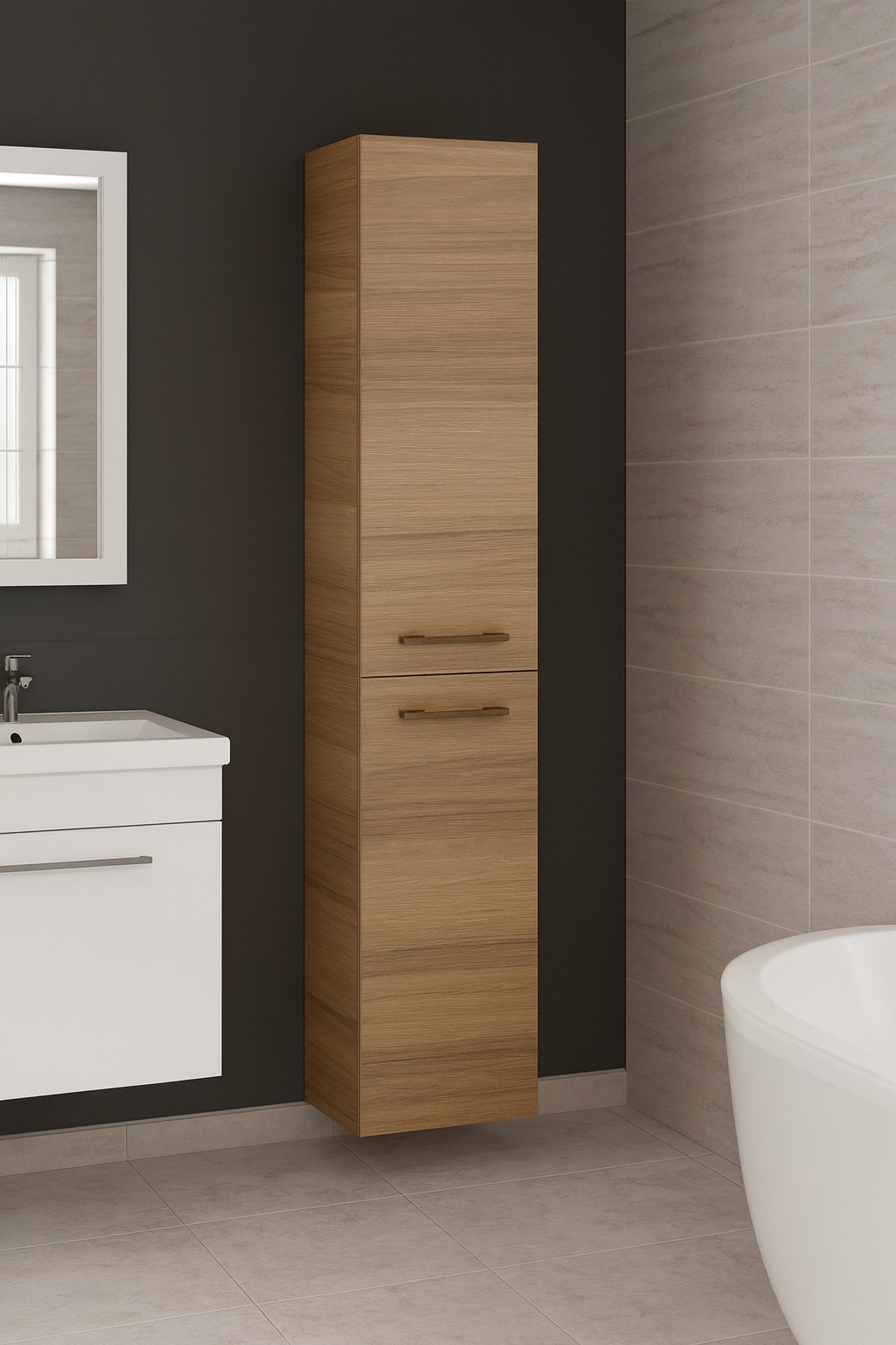 Шкаф навесной Cersanit 30x25x150 см, Lara A63417 купить,NaN