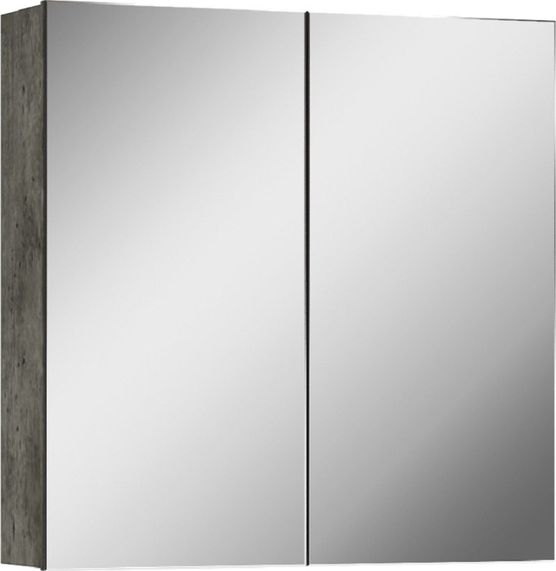 Шкаф зеркальный навесной KABINKA.KZ Мечта 60 Бетон, 60x14.1x69.4 см, серый