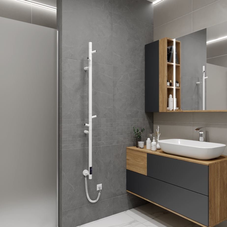 Полотенцесушитель электрический Vincea VTD-1DWE, I-образный 15x140 см
