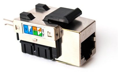 SHIP встраиваемая M247, компьютерный (RJ45) цвет золотистый