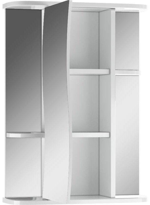 Шкаф зеркальный навесной KABINKA.KZ DA1036HZ, 51.6x15.7x70 см, белый купить,NaN