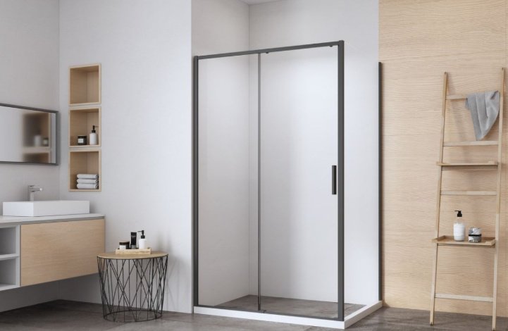 Душевое ограждение KABINKA.KZ двухстенное AE65-110x100-BT, 1100х1900 мм