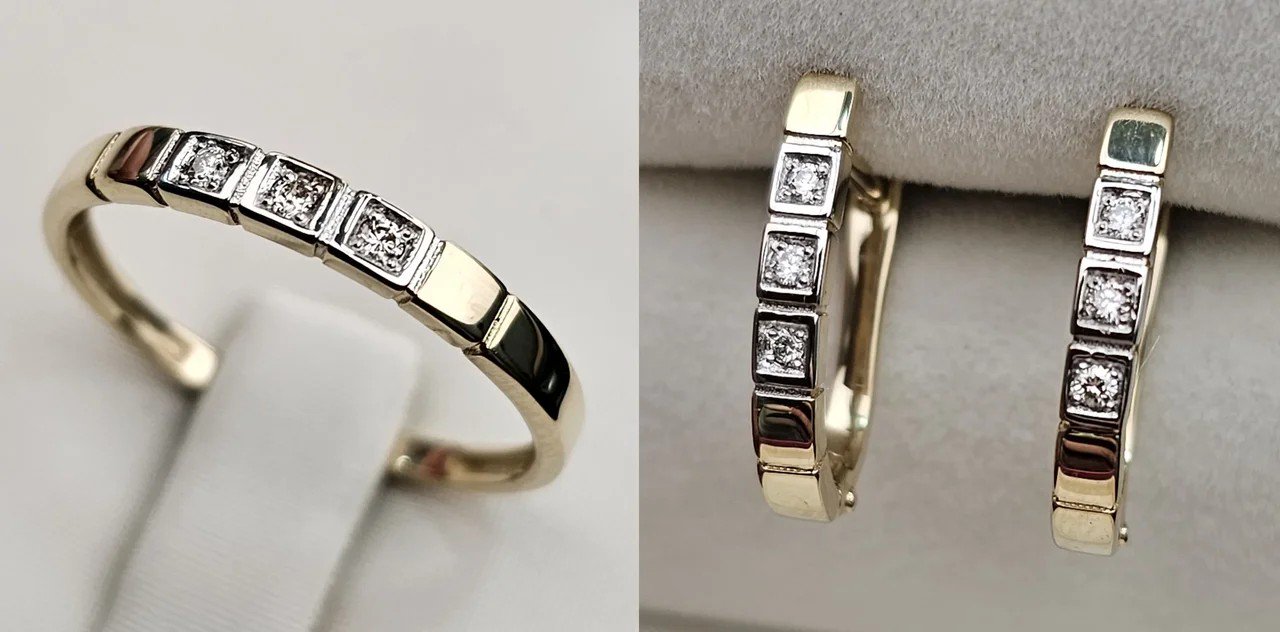 Комплект Deimantas 110723699 17,5р 0,041ct 0,085ct. купить,NaN