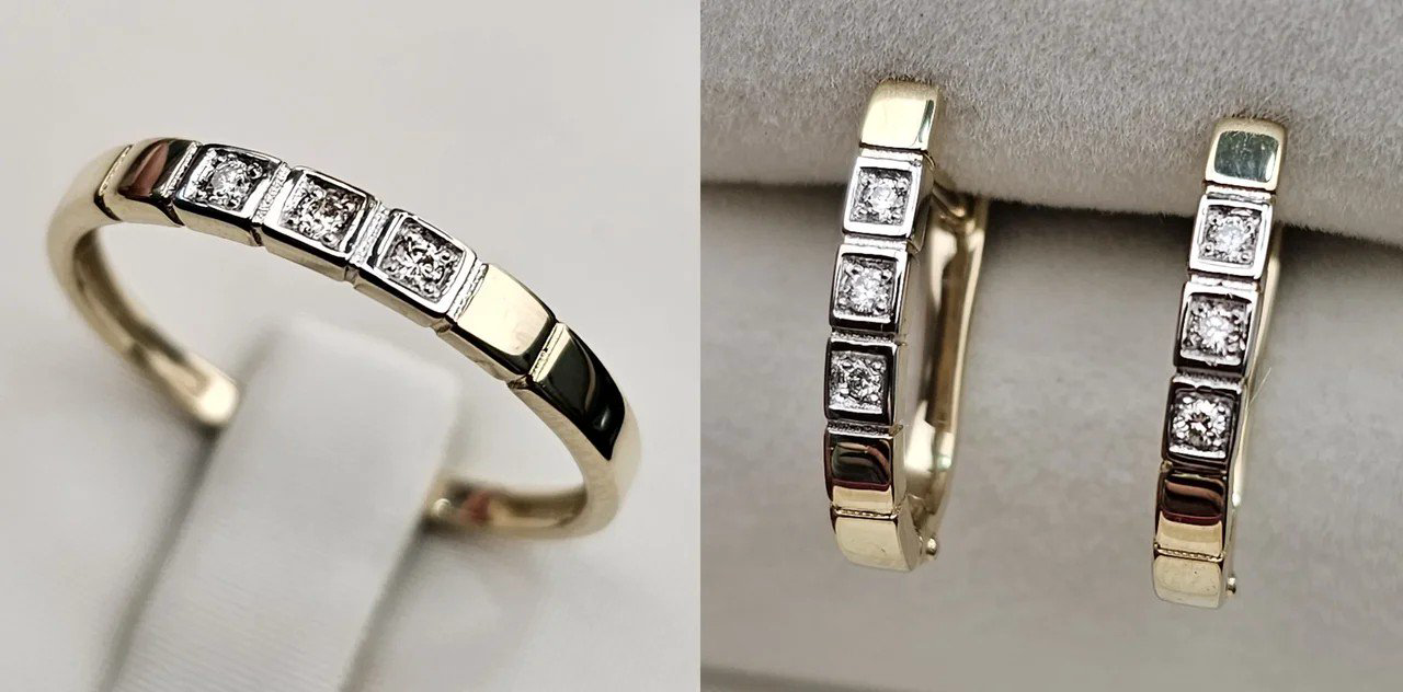 Комплект Deimantas 110723699 17,5р 0,041ct 0,085ct. купить,NaN