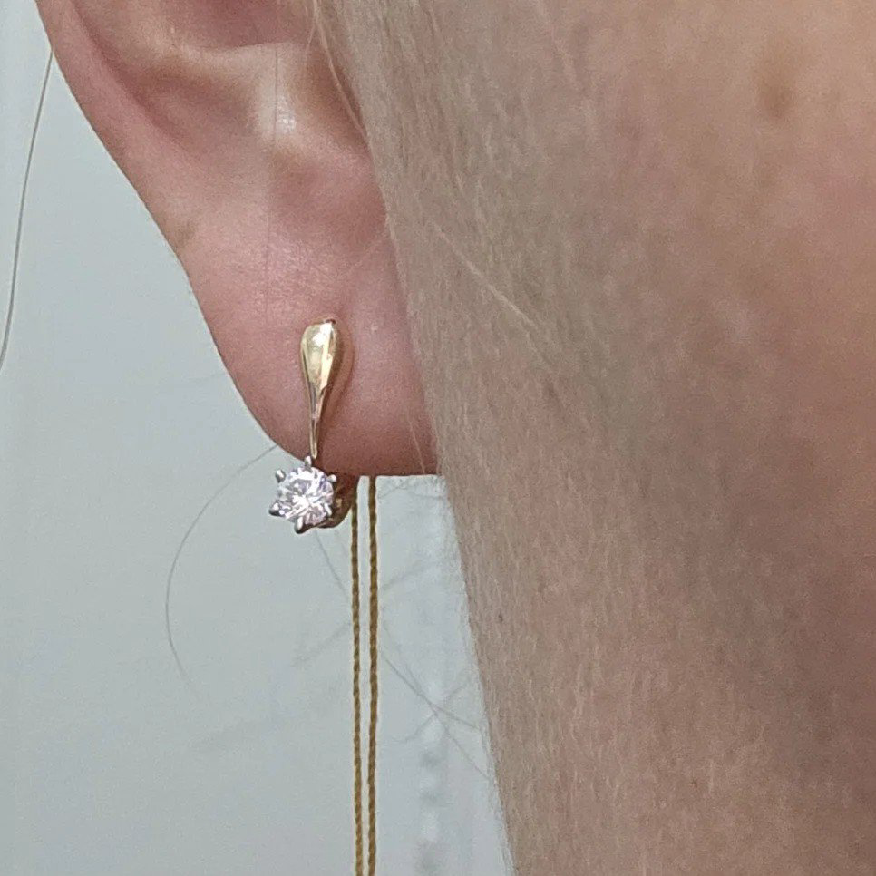 Серьги Deimantas 110527999 1,77гр. купить,NaN