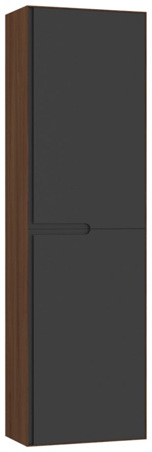 Шкаф-пенал навесной KABINKA.KZ Craft 40, 40x27x138 см, коричневый, графит купить,NaN