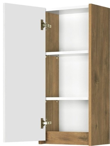 Шкаф навесной KABINKA.KZ Сканди Белый/Дуб Рустикальный, 35x23x80 см, коричневый купить,NaN