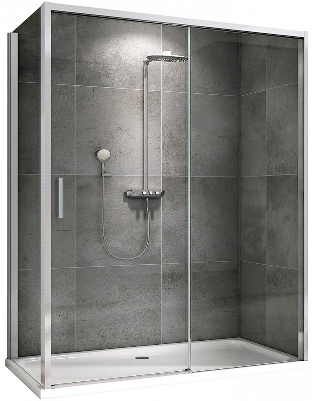 Душевое ограждение Abber двухстенное AG93130-S102 , 1300х2000 мм купить,NaN