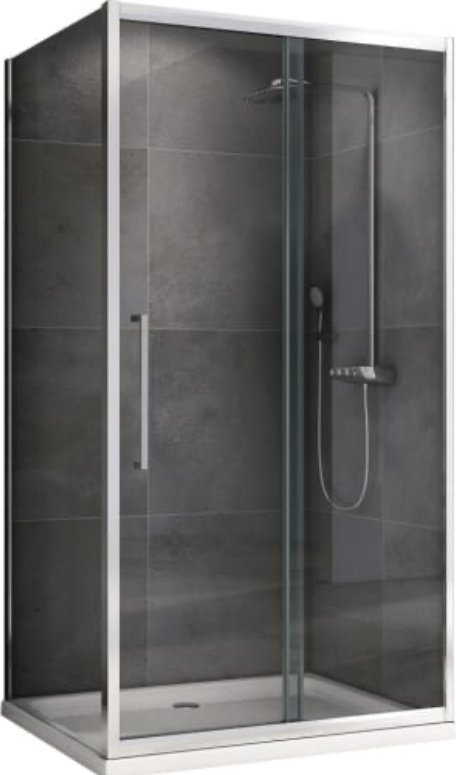 Душевое ограждение Abber трехстенное AG30100H-S50, 1000х1950 мм купить,NaN