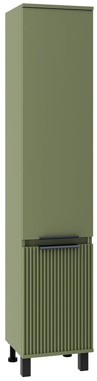 Шкаф-пенал напольный, навесной Brevita ENF-05035-0801R, 35x34x165 см, зеленый купить,NaN