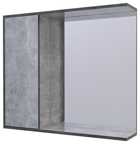 Шкаф зеркальный навесной AVK София ШН 1Д+З 500, 50x17.5x70 см, серый купить,NaN