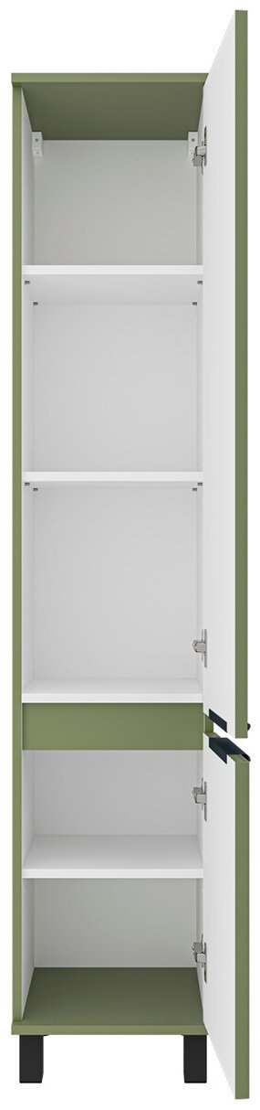 Шкаф-пенал напольный, навесной Brevita ENF-05035-0801R, 35x34x165 см, зеленый купить,NaN