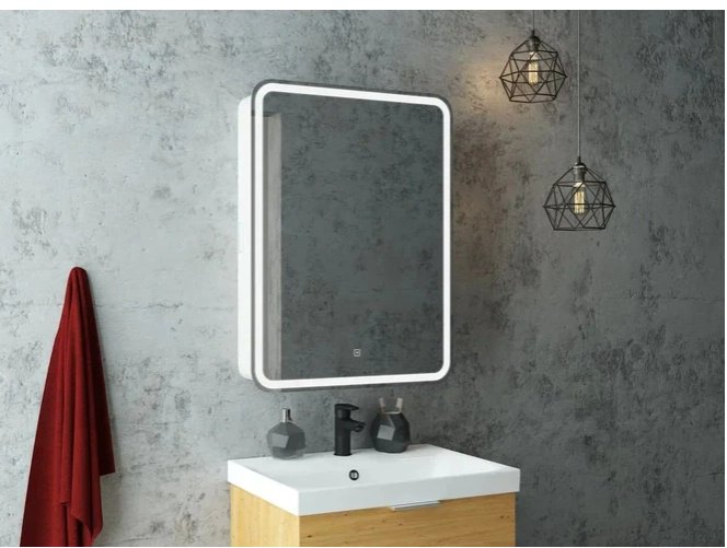 Шкаф зеркальный навесной Taliente CBled 60 см TA-CBled-EL6080R, 60x15x80 см, белый