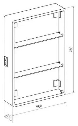 Шкаф зеркальный навесной Taliente CBled 60 см TA-CBled-EL6080R, 60x15x80 см, белый