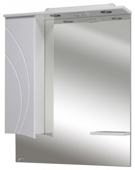 Шкаф навесной Lindis Лимани-75, 75x18x93 см, белый купить,NaN