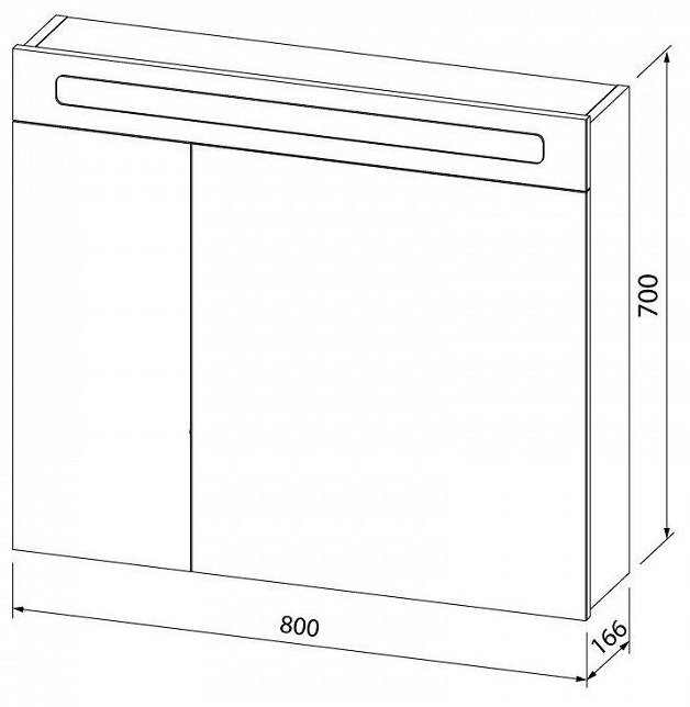Шкаф навесной IDDIS 80x16.6x70 см, Mirro MIR8000i99 купить,NaN