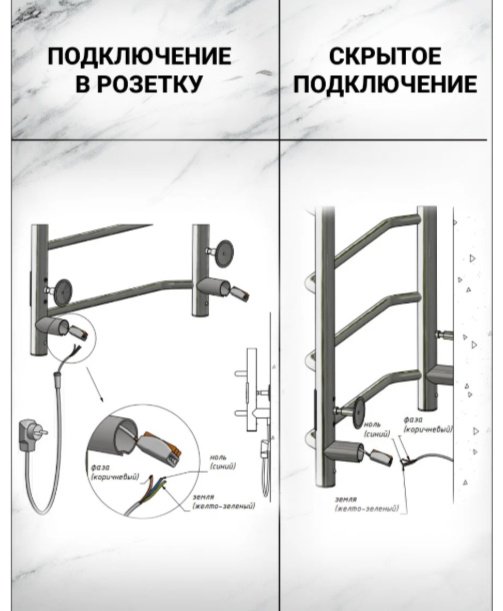 Полотенцесушитель электрический Тругор Пэк сп 5 П 60х40 32 мм, лесенка 40x60 см