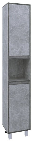 Шкаф-пенал напольный AVK AVK П 2Д+Н 350 София, 35x32x180 см, серый купить,NaN