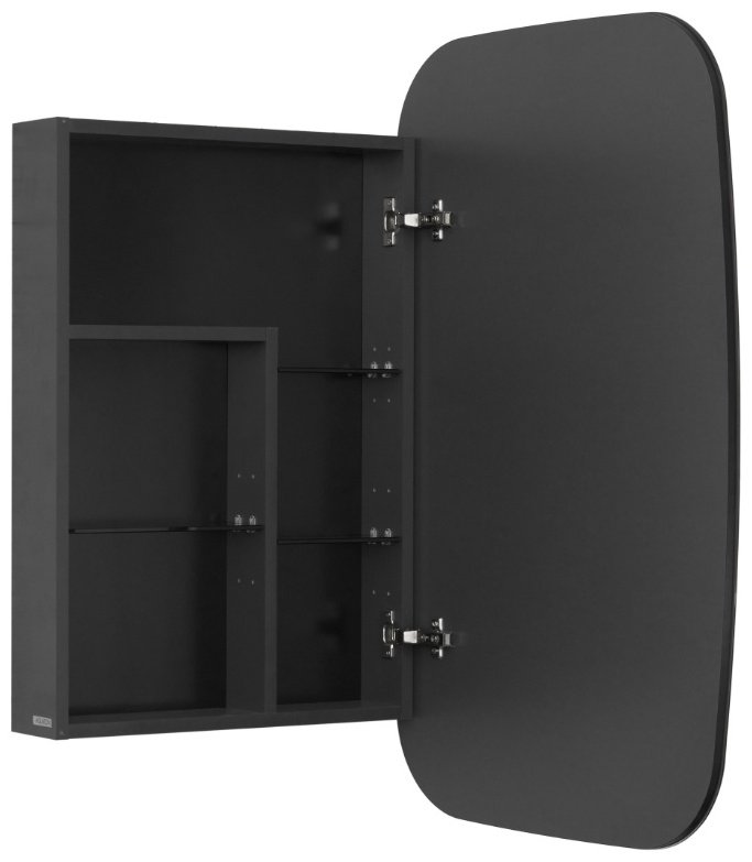 Акватон Сохо 60, 60x13x96 см, черный, серый